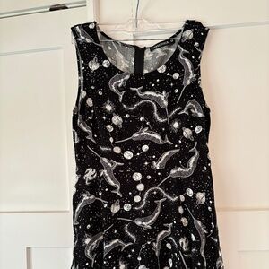 Space Narwhal A-Line Dress